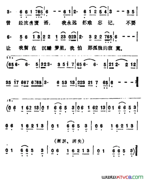 分手郑昌平词曲简谱