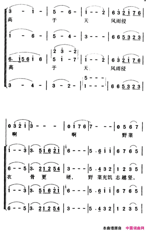 过雪山草地长征组歌《红军不怕远征难》军歌金曲简谱