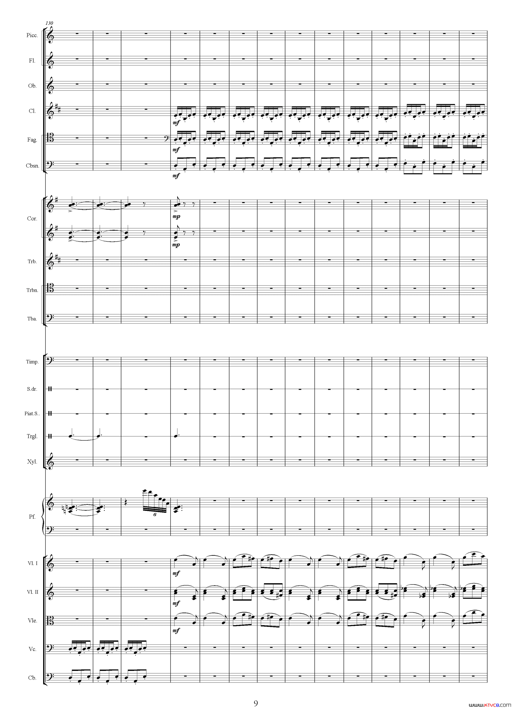 舞曲选自电视剧《传奇皇帝朱元璋》、总谱简谱