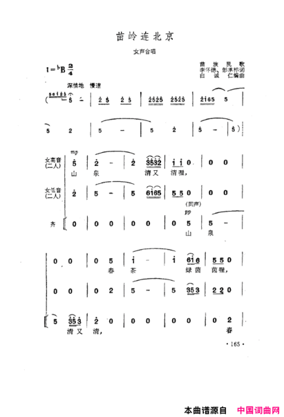 毛泽东之歌-红太阳歌曲集151-200简谱