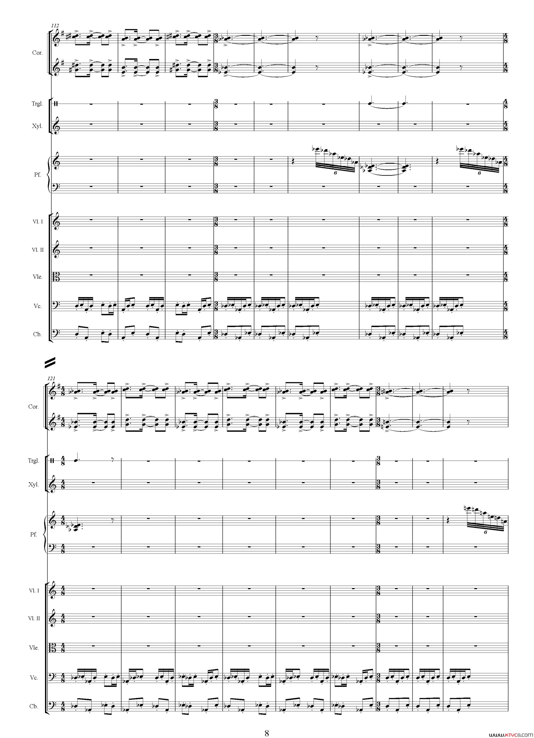 舞曲选自电视剧《传奇皇帝朱元璋》、总谱简谱