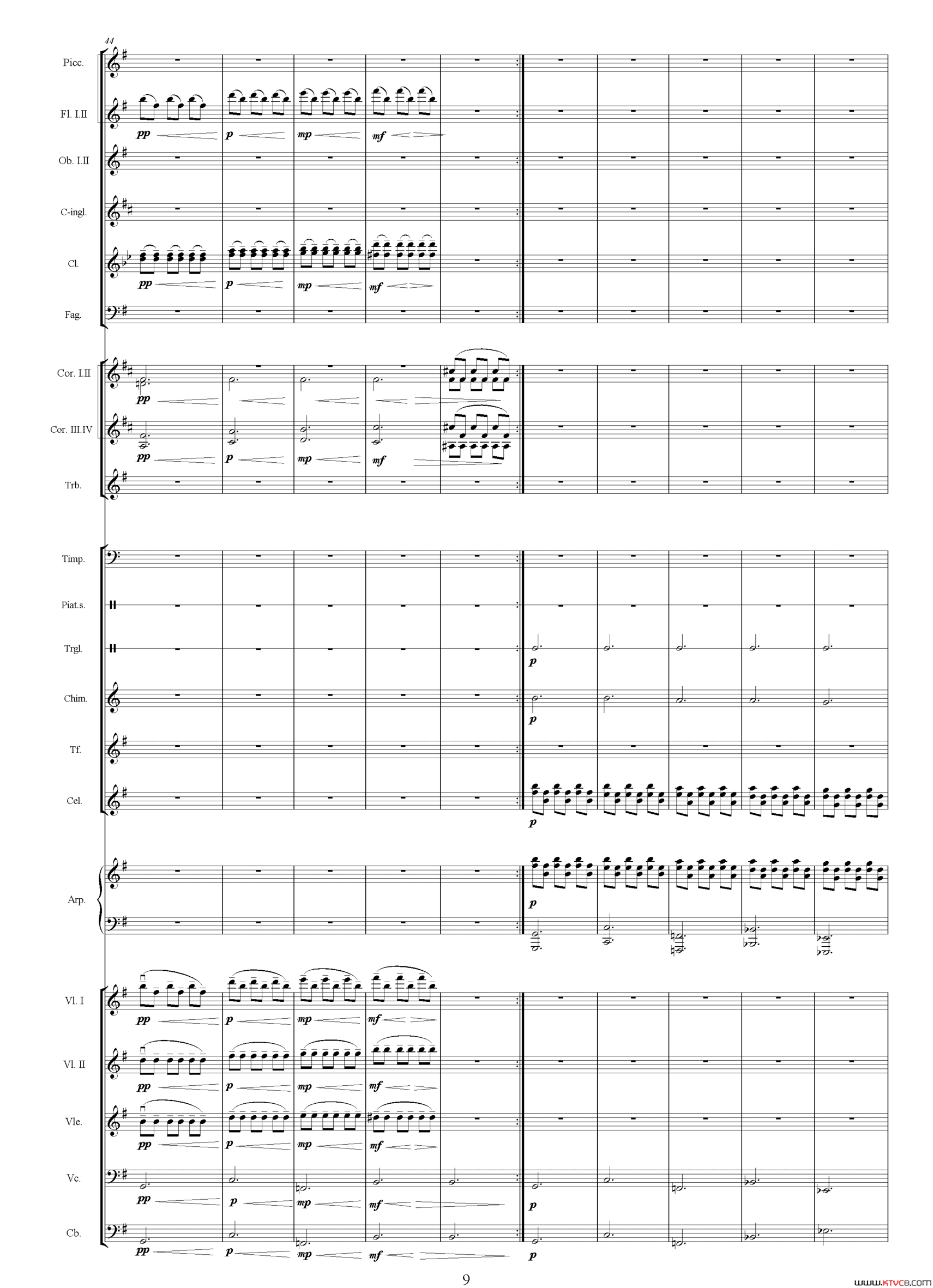 如意影片《如意》主题曲、总谱简谱