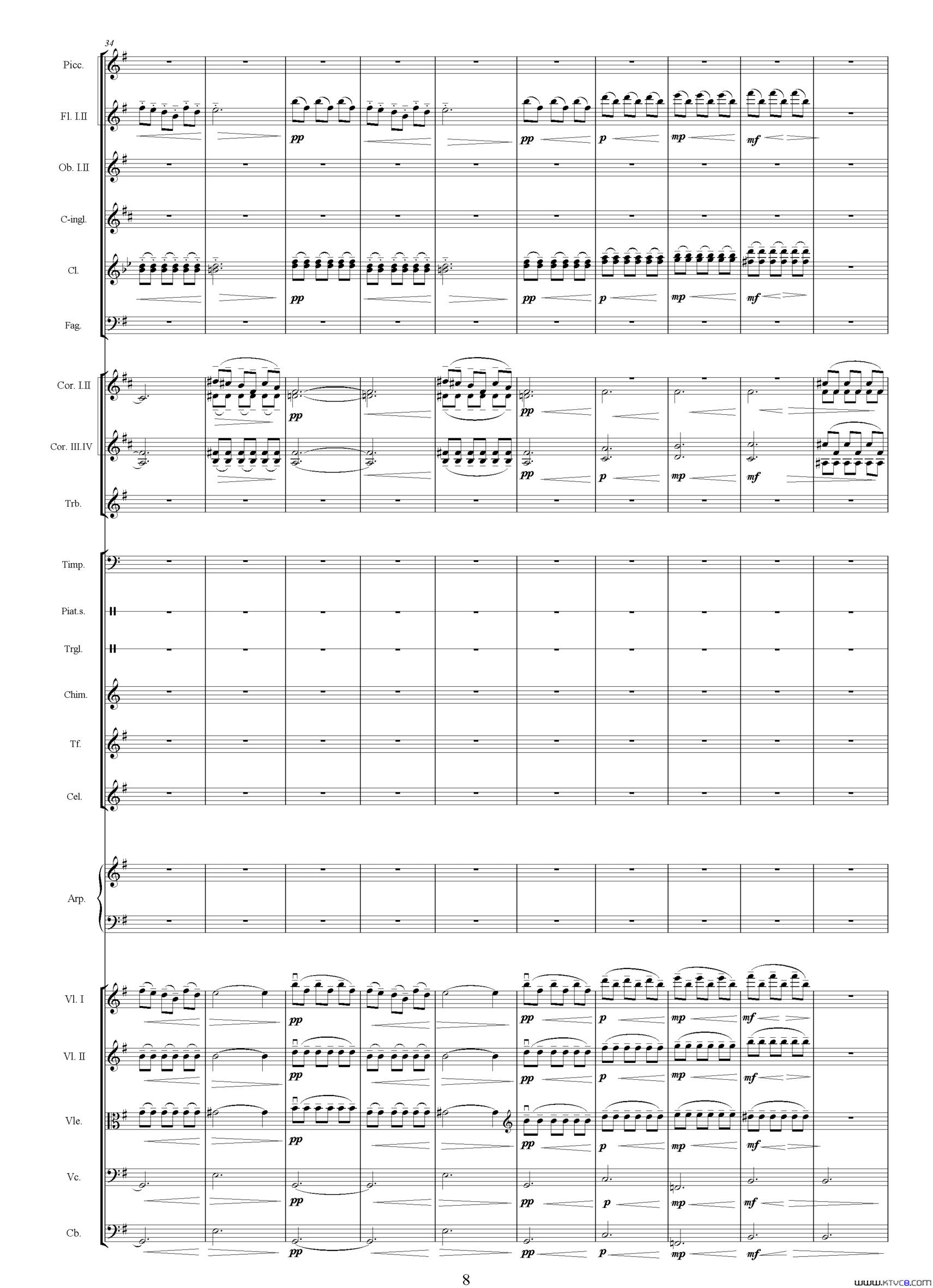 如意影片《如意》主题曲、总谱简谱