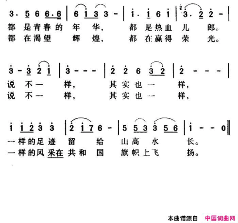 军歌金曲：当兵的人简谱