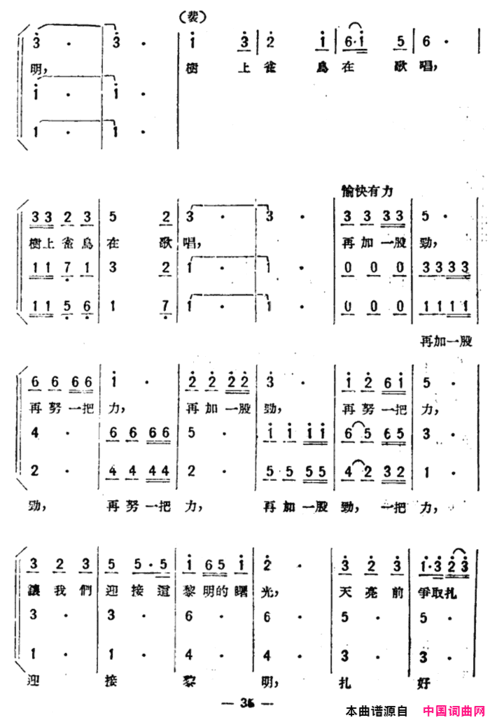 做好军装送前方歌剧《星星之火》选曲简谱