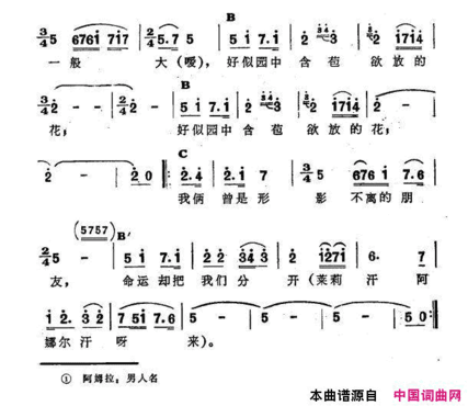 阿娜尔汗新疆伊犁维吾尔民歌第三套《收割歌》阿娜尔汗新疆伊犁 维吾尔民歌 第三套《收割歌》简谱