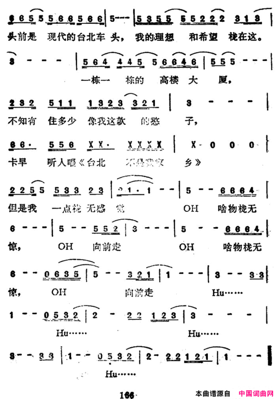 向前走林强词曲向前走林强 词曲简谱