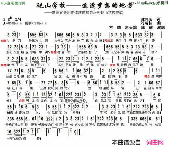 追逐梦想的地方简谱