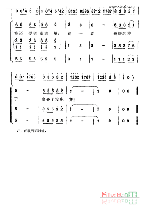 春水简谱