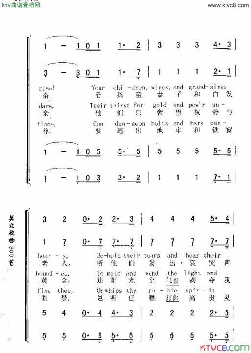 LAMARSEILLAISE简谱