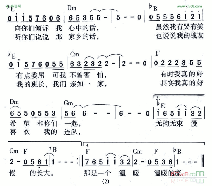 打个电话小曾词曲简谱