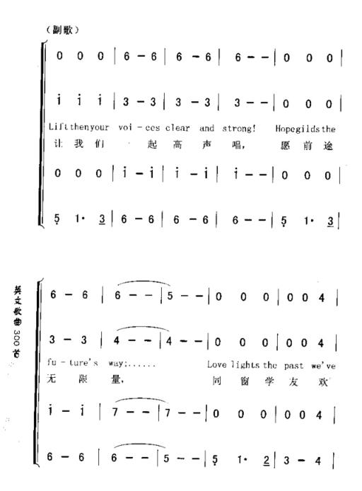 COMMENCEMENTSONG毕业歌简谱