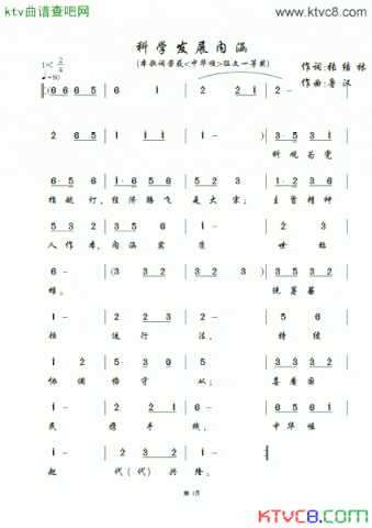 科学发展观内涵简谱