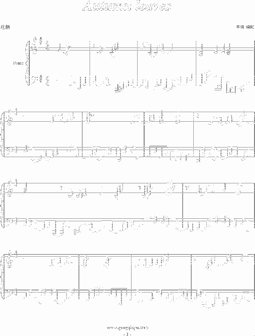 AutumnLeaves爵士风格简谱