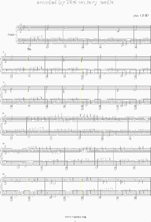 encodedby21stcenturymedia简谱