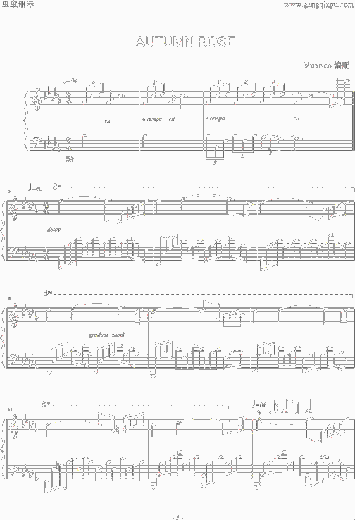 AutumnRose简谱