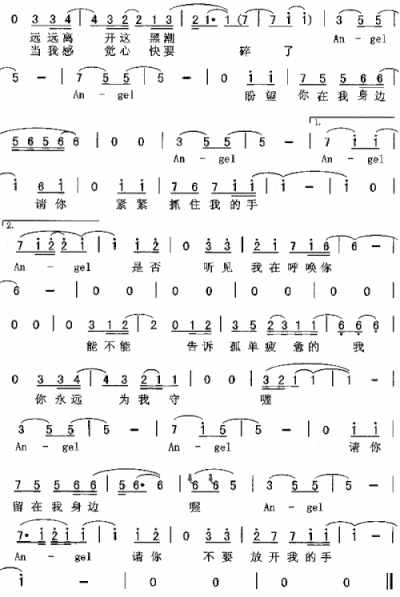 melody陶喆2份简谱