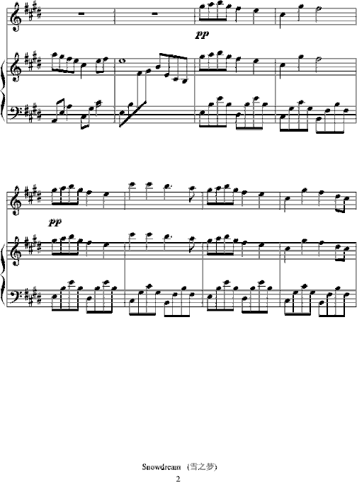 Snowdreams-雪之梦简谱