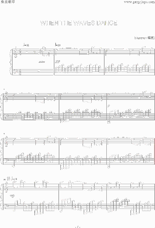 WhentheWavesDance简谱