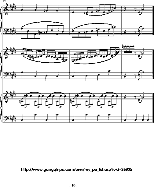 疯狂钢琴乐队简谱