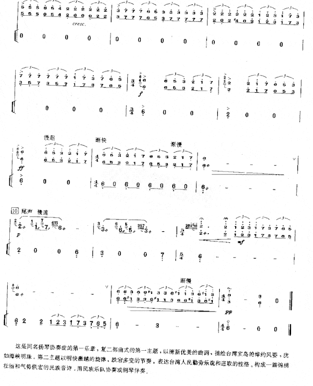 海峡音诗[简谱版]独奏共8张简谱