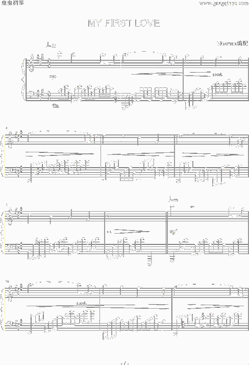 MyFirstLove简谱