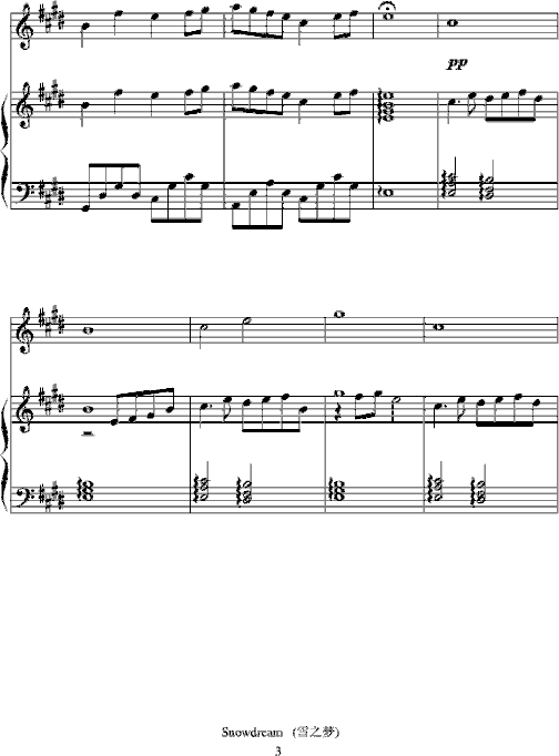 Snowdreams-雪之梦简谱