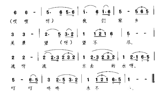 诺德尔江边简谱