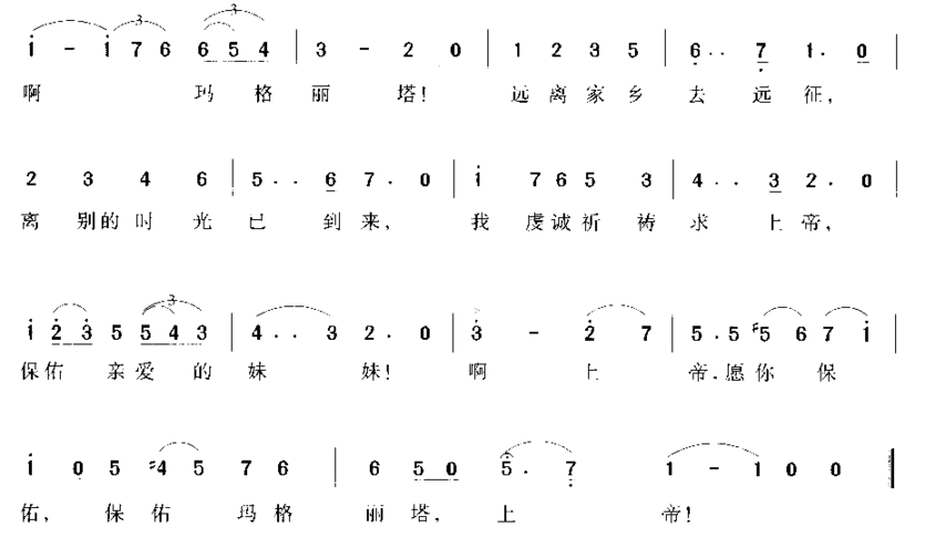 远离家乡去出征简谱