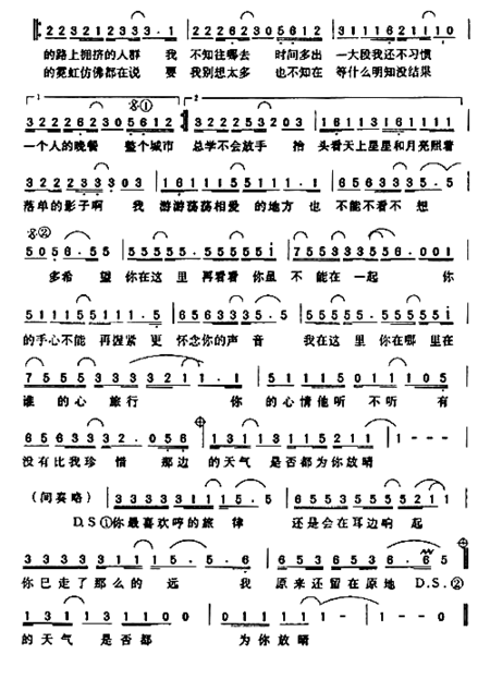 多希望你在这里简谱