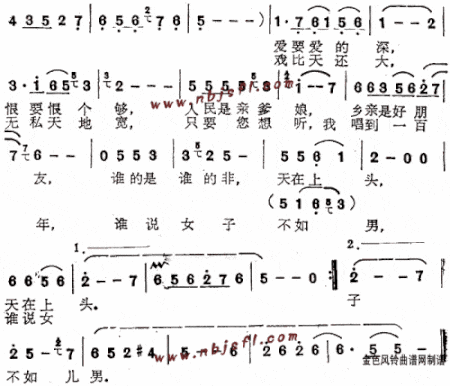 你家在哪里《常香玉》主题歌简谱