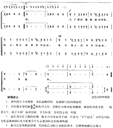 太阳——熟透的苹果童声合唱《天上果园》套曲简谱