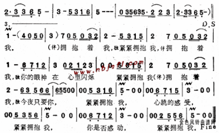 紧紧拥抱我--伊能静简谱