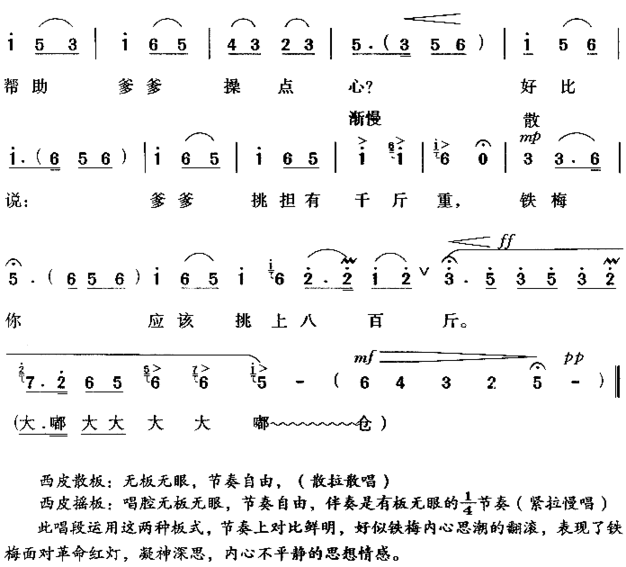 做人要做这样的人《红灯记》简谱