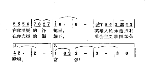 万岁！中国共产党简谱