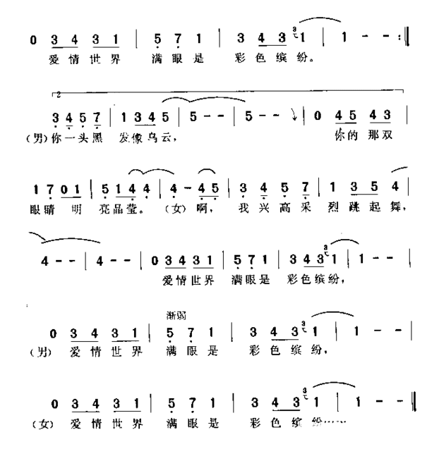 幸福的相会简谱