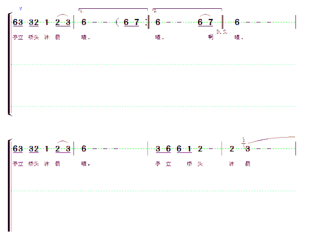 咏西溪简谱