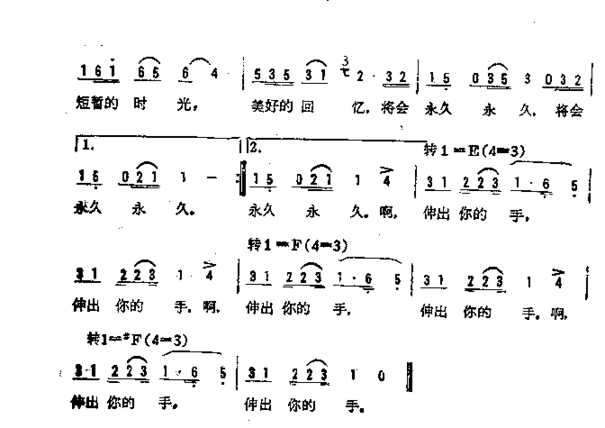 我们是朋友不同版简谱