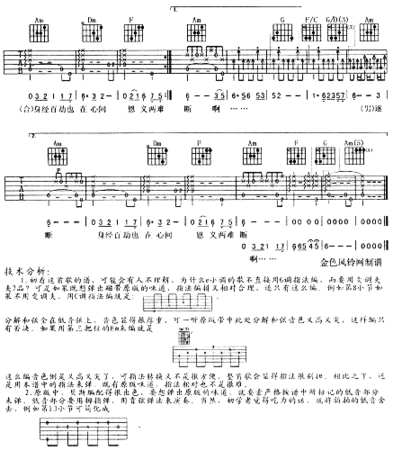 铁血丹心83版《射雕英雄传》主题歌、粤语简谱