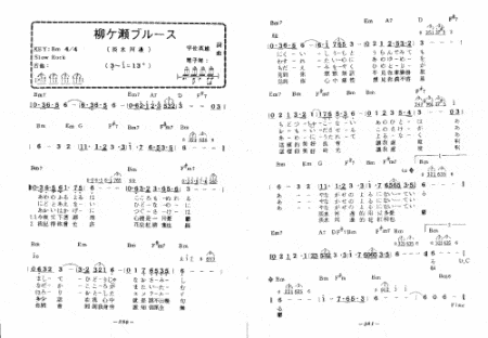 淡水河边简谱