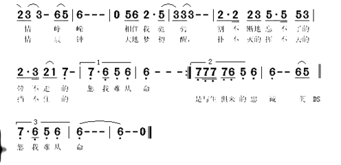 英雄《英雄无悔》简谱