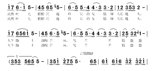 化作一片情悠悠《杏林深处》简谱