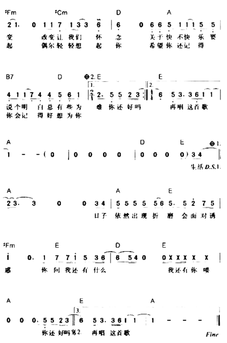 你还好吗简谱