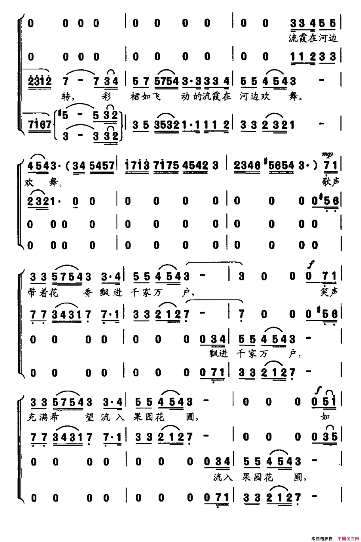 乡村“麦西来甫”《天山风情》套曲之六简谱