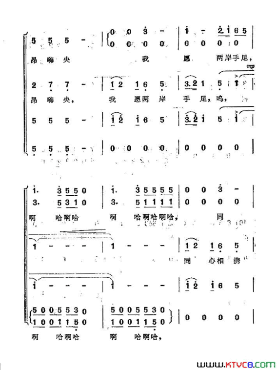 小鸽子啊！飞呀简谱