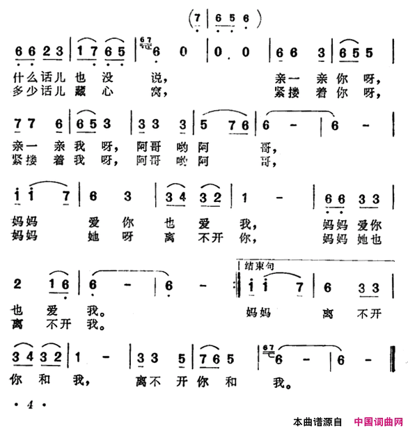 你可记得简谱