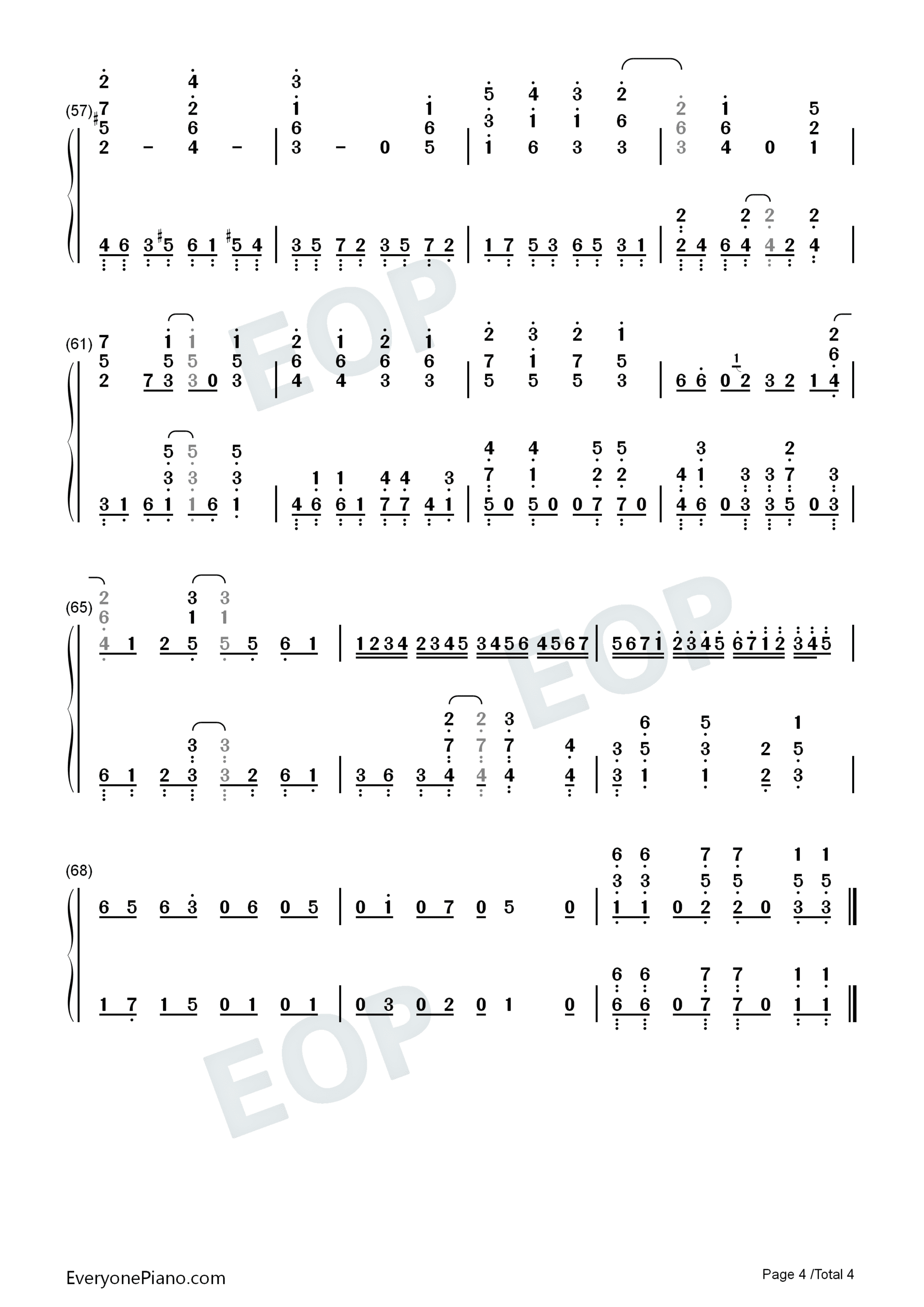 青春コンプレックス-孤独摇滚OP双手简谱预览4